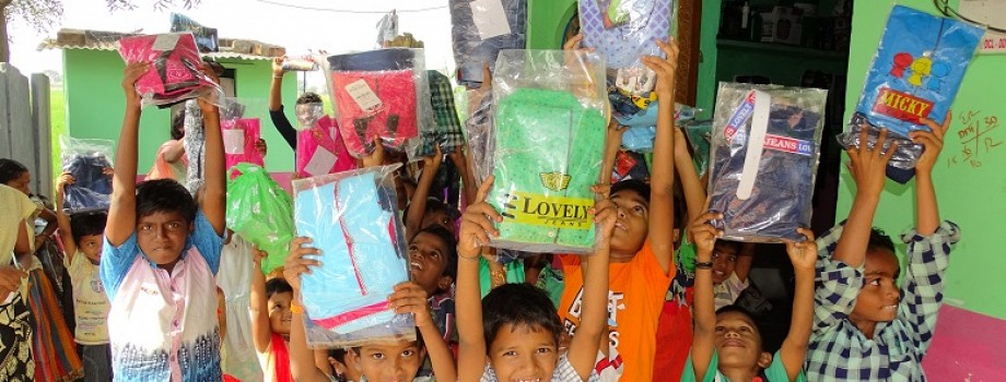 Clothes Distribution to Rural Poor Children